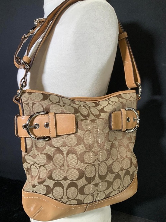 Coach Handbags - Coach 3574 Signature Canvas Soho Shoulder Purse